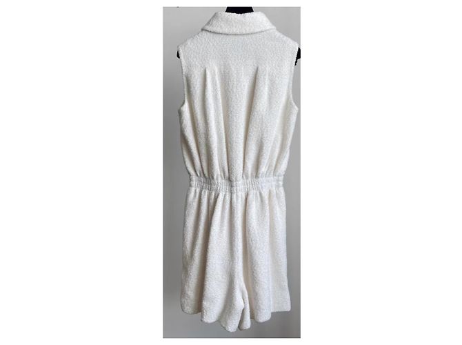 Macacão Chanel Branco de Viscose - vista 2