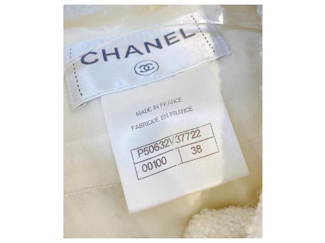 Macacão Chanel Branco de Viscose - vista 5