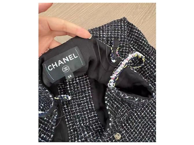 Chanel Tweed Kleid Mehrfarbig Größe 38 Mehrfarben - Ansicht 7