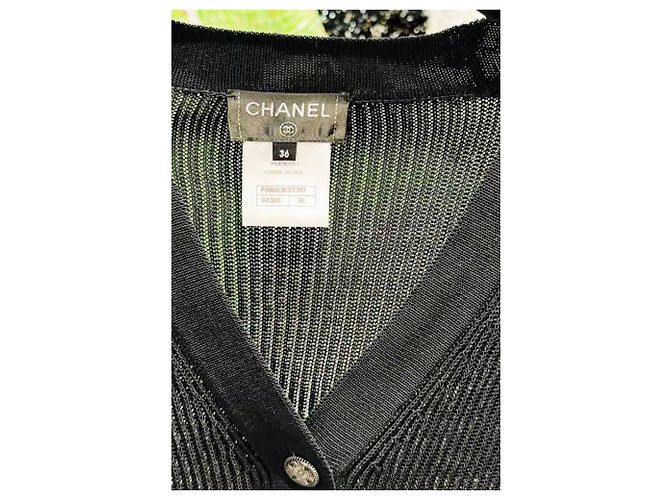Chanel Strickpullover aus Baumwolle Schwarz - Ansicht 3
