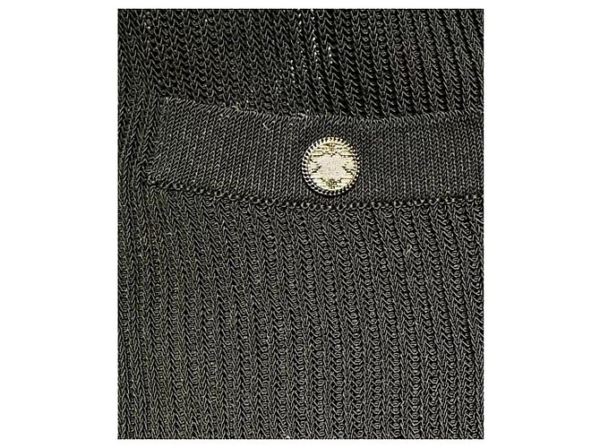 Chanel Strickpullover aus Baumwolle Schwarz - Ansicht 5