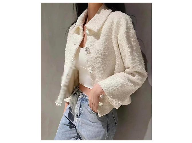 Chanel La Petite Veste Noire Jacken Weiß - Ansicht 8