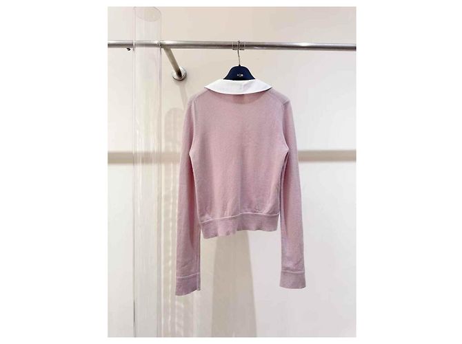 Chanel Strickware aus rosa Kaschmir Pink - Ansicht 2
