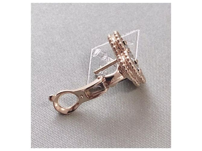 Orecchini Van Cleef & Arpels Vintage Alhambra Nero - vista 2