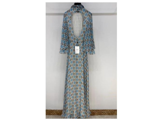 Céline Silk Dress Multi Color Size 36 Multiple colors - view 2