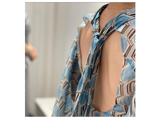 Céline Silk Dress Multi Color Size 36 Multiple colors - view 4