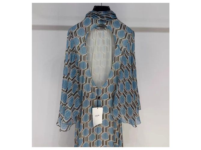 Céline Silk Dress Multi Color Size 36 Multiple colors - view 6