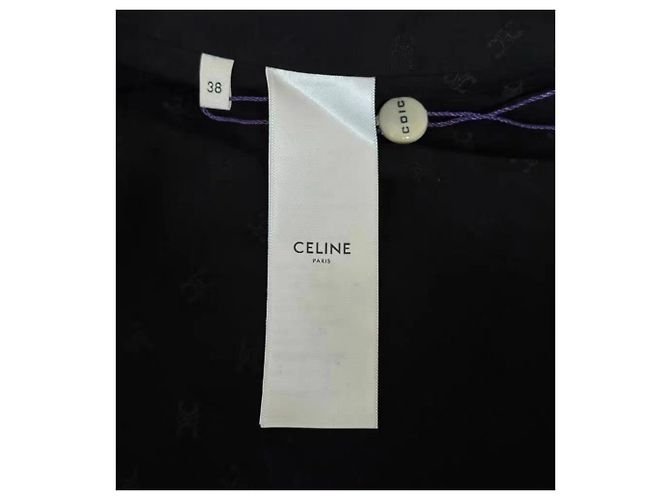 Casaco de lã preto Céline - vista 6