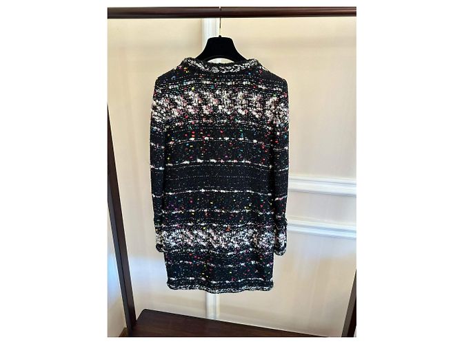 Chanel Tweed Mantel Mehrfarben - Ansicht 2