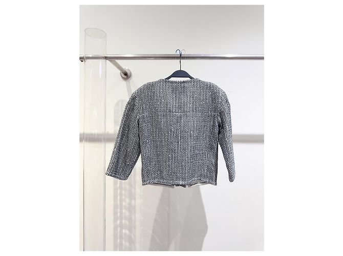 Chanel Tweed Jacke Größe 34 Mehrfarben - Ansicht 4