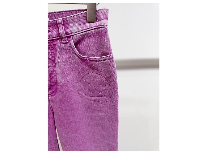 Vaqueros Chanel de Talle Alto Azul Denim Multicolor - vista 2