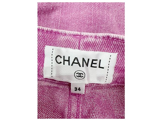 Vaqueros Chanel de Talle Alto Azul Denim Multicolor - vista 5