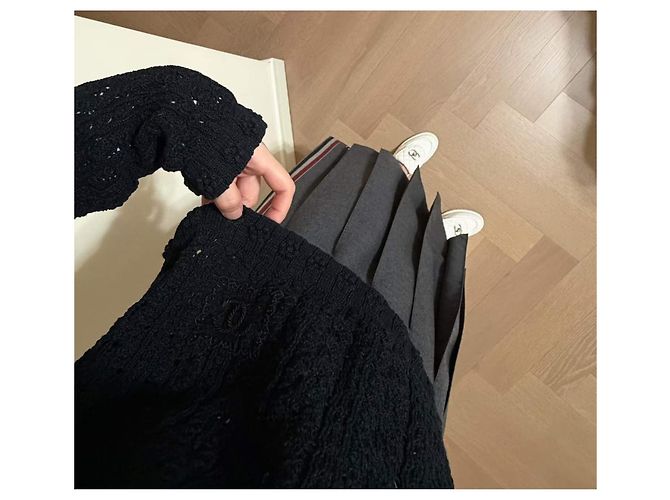 Chanel Strickware aus schwarzer Baumwolle - Ansicht 5
