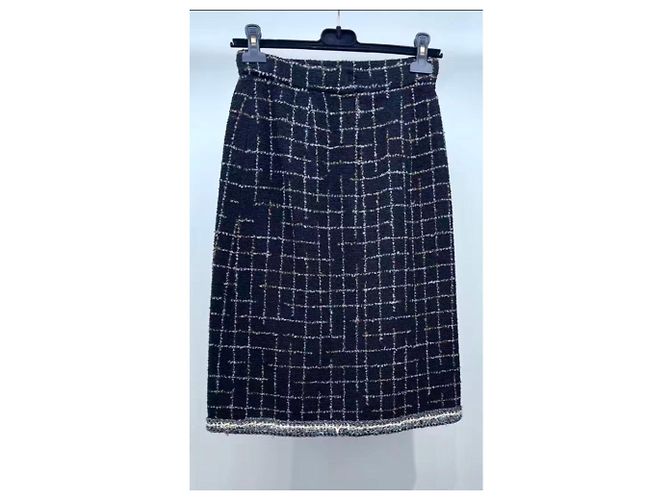 Chanel Tweed Rock Mehrfarbig Größe 36 Mehrfarben - Ansicht 2