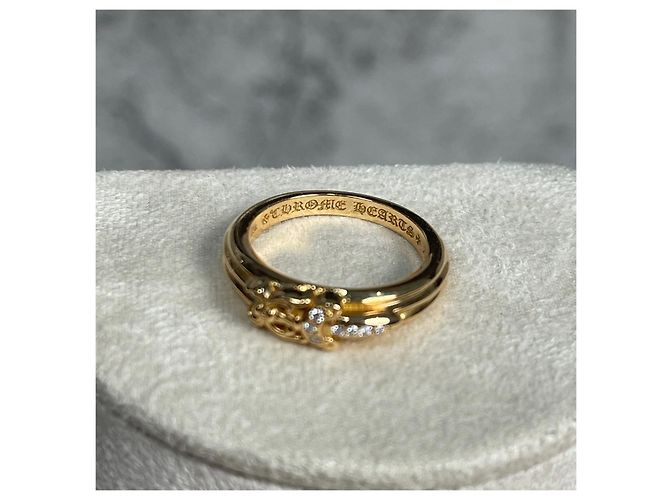 Anello Chrome Hearts a Spada in Oro 22K e Diamanti Multicolore - vista 5