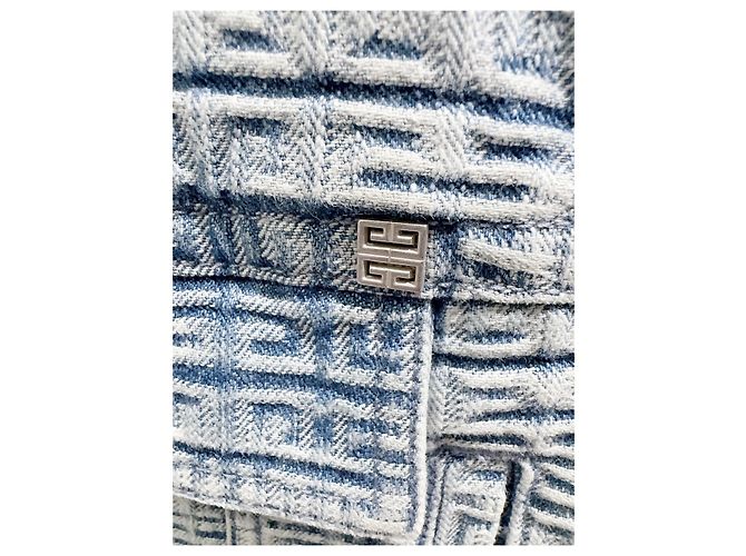 Giacca in denim Givenchy 4G monogramma jacquard Multicolore - vista 2