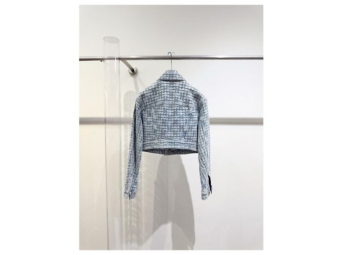Giacca in denim Givenchy 4G monogramma jacquard Multicolore - vista 5