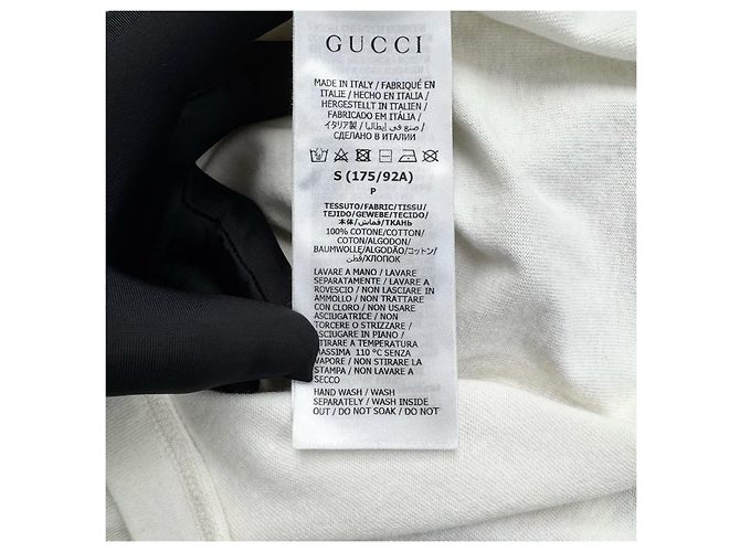 Gucci SS23 Baumwoll-Langarmshirt Weiß Mehrfarben - Ansicht 4
