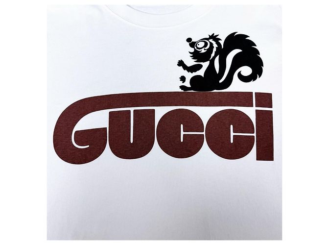 Gucci SS23 Baumwoll-Langarmshirt Weiß Mehrfarben - Ansicht 5