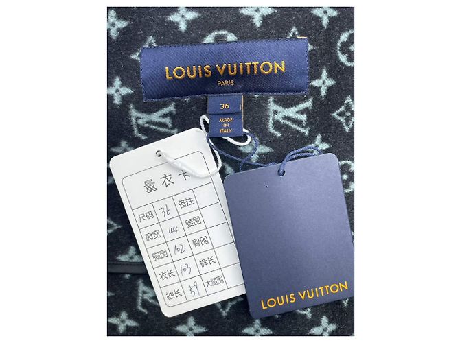 Abrigo Louis Vuitton de lana mujer Talla 36 Multicolor - vista 6