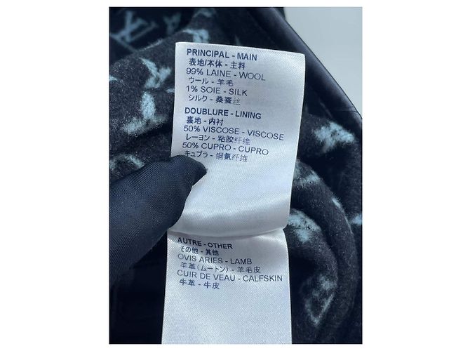 Abrigo Louis Vuitton de lana mujer Talla 36 Multicolor - vista 7
