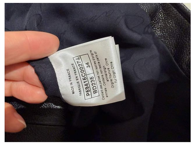 Chanel Lederjacken Schwarz - Ansicht 5