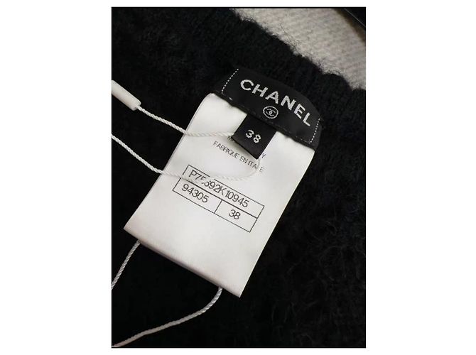 Chanel Malha de Lã Preta Preto - vista 3