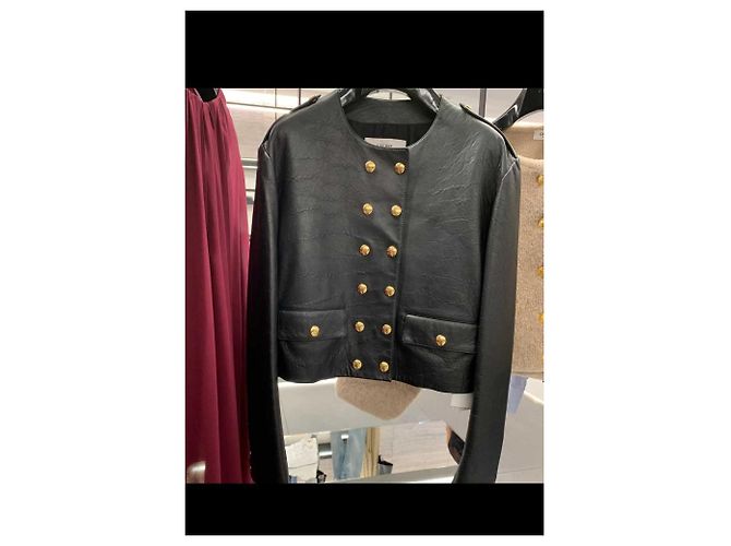 Céline Black Leather Jacket - view 4