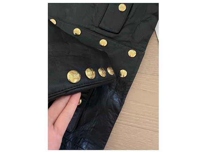 Céline Black Leather Jacket - view 5