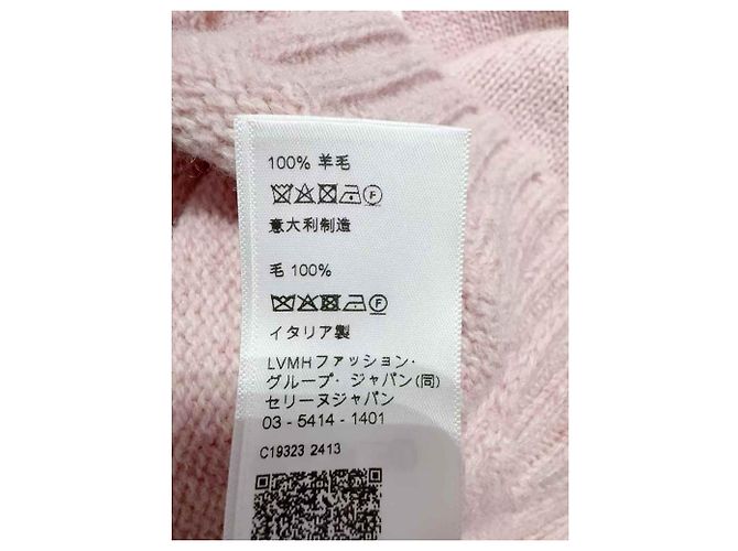 Pull en laine rose Céline - vue 6