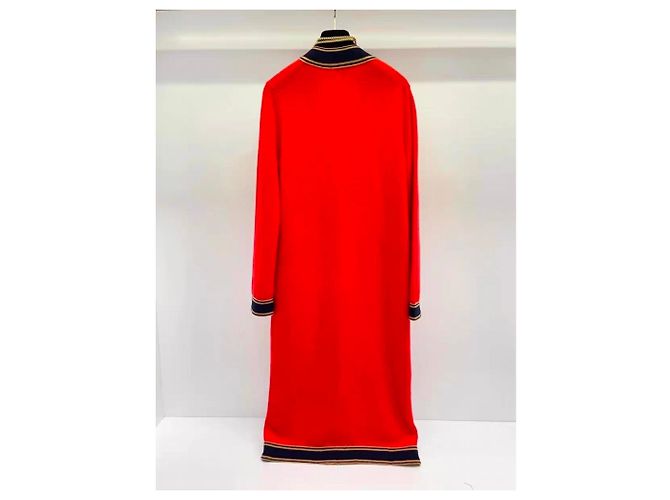 Chanel Strickjacke aus rotem Kaschmir - Ansicht 7