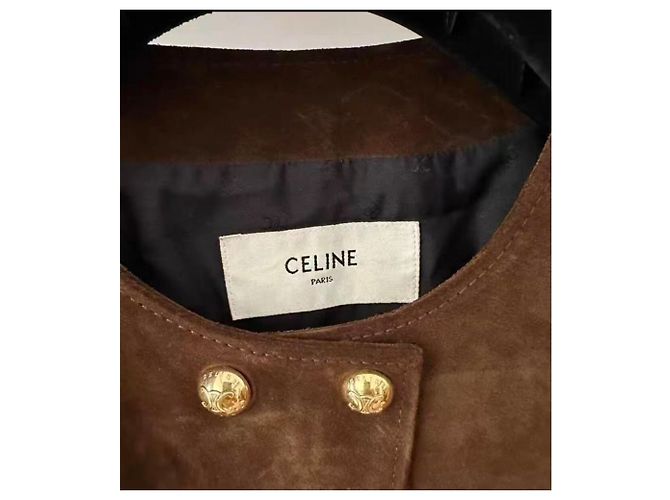 Céline Lederjacke Damen Größe 42 Mehrfarben - Ansicht 4