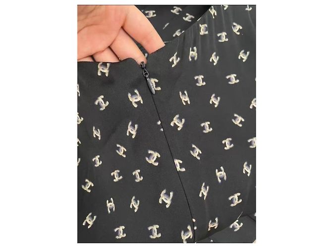 Chanel Seidenkleid mehrfarbig Größe 34 Mehrfarben - Ansicht 5