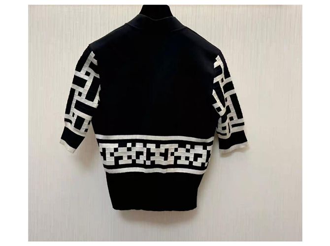 Hermès Strickwaren Schwarz Seide - Ansicht 2