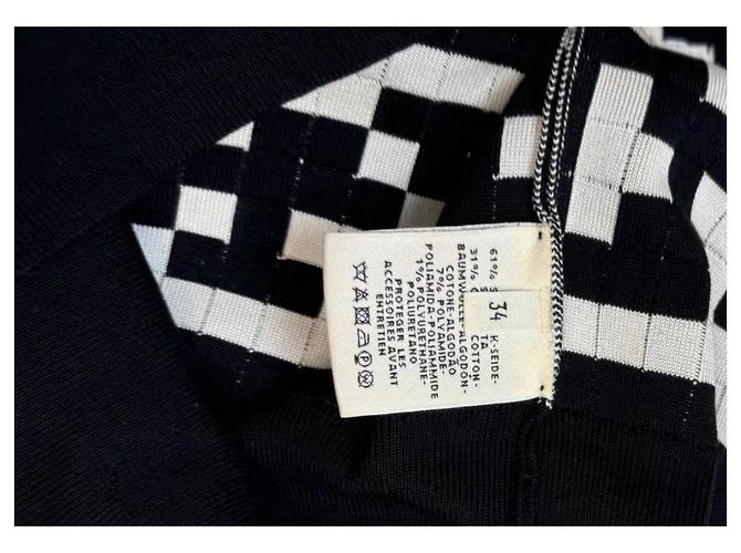 Hermès Strickwaren Schwarz Seide - Ansicht 4