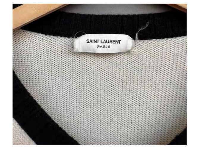 Autre Marque Saint Laurent Strickwaren Weiß - Ansicht 3