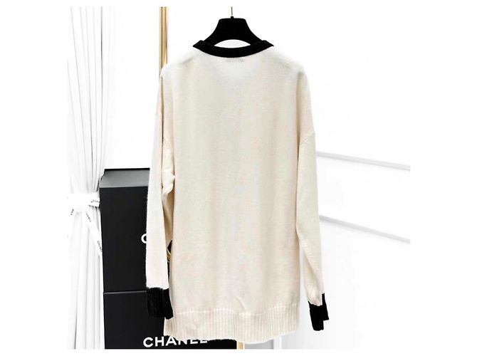 Autre Marque Saint Laurent Strickwaren Weiß - Ansicht 5