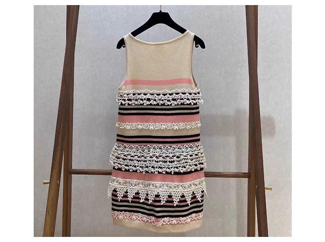 Abito Chanel in cashmere Multicolore - vista 2