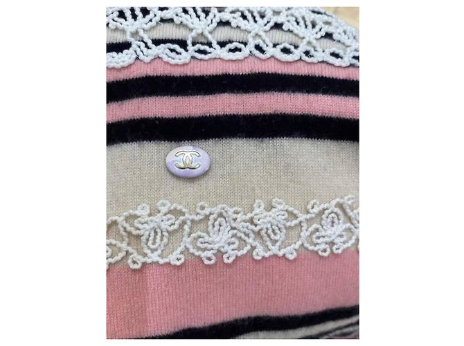 Abito Chanel in cashmere Multicolore - vista 3