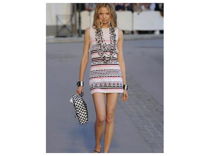 Abito Chanel in cashmere Multicolore - vista 6