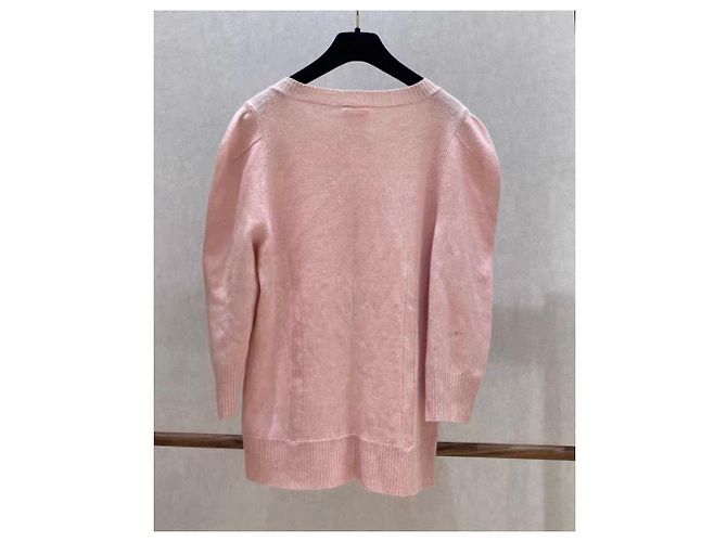 Chanel Malha de cashmere rosa - vista 2