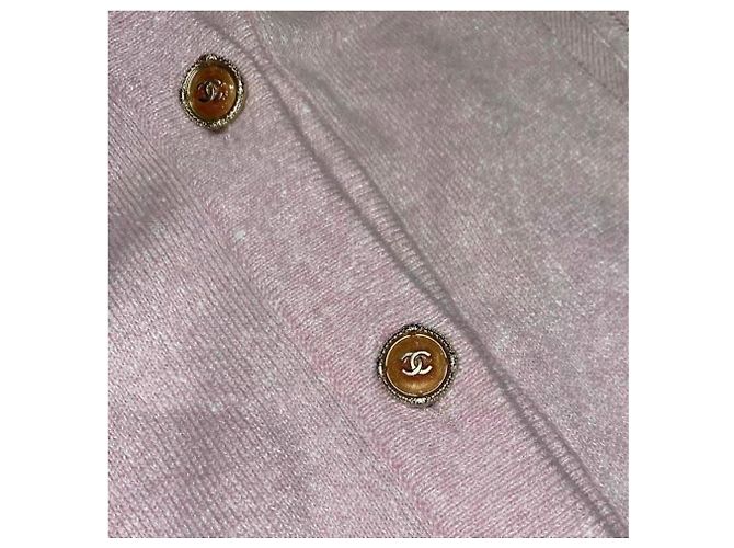 Chanel Malha de cashmere rosa - vista 3