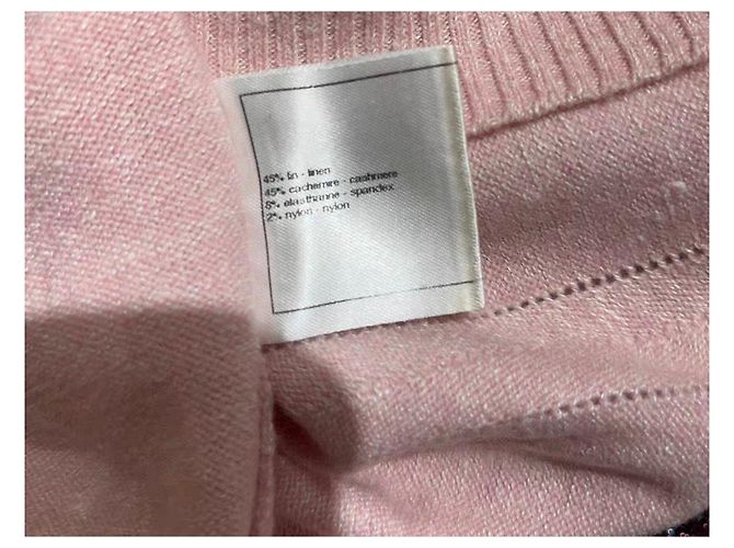 Chanel Malha de cashmere rosa - vista 5