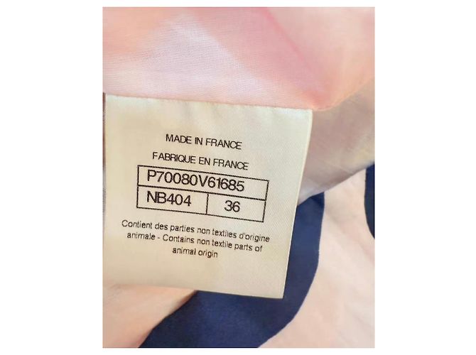 Chanel Baumwollkleid Mehrfarbig Größe 36 Mehrfarben - Ansicht 5