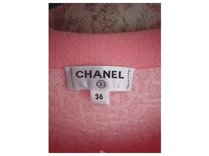 Vestido Chanel Rosa de Algodón - vista 4