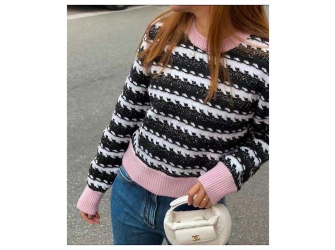 Chanel Strickpullover aus Kaschmir Mehrfarben - Ansicht 3