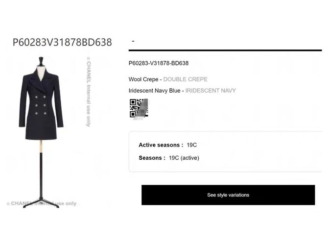 Chanel Kleid aus Wolle Mehrfarbig Größe 36 Mehrfarben - Ansicht 7