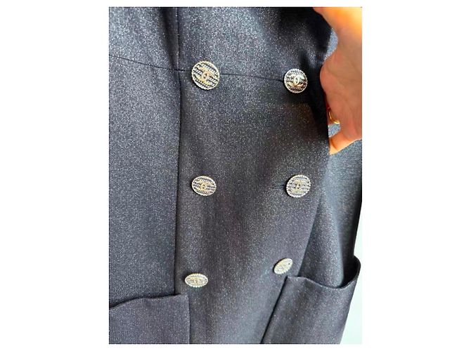 Chanel Kleid aus Wolle Mehrfarbig Größe 36 Mehrfarben - Ansicht 8