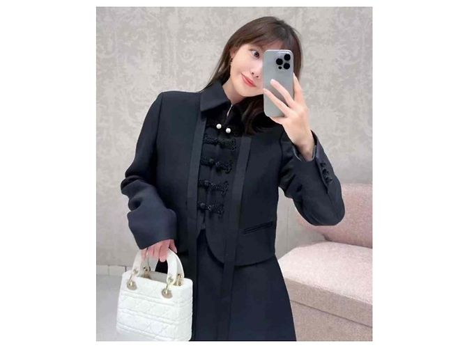 Autre Marque Dior Black Wool Jacket Size 40 - view 6