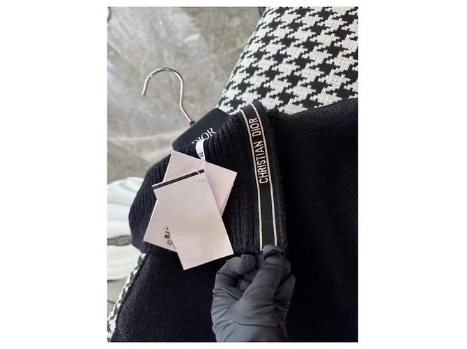Autre Marque Dior Strickware aus Wolle Schwarz - Ansicht 3